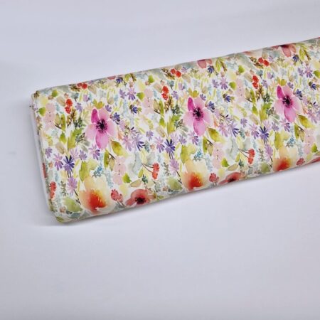 Abstract Flower Art Viscose Jersey - Image 14
