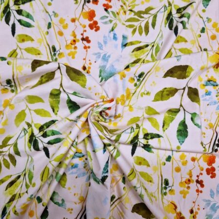 Abstract Flower Art Viscose Jersey - Image 6