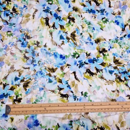 Abstract Flower Art Viscose Jersey - Image 4