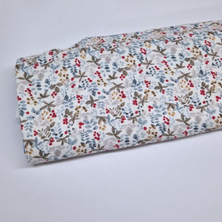 Berries and Leaves Viscose Twill