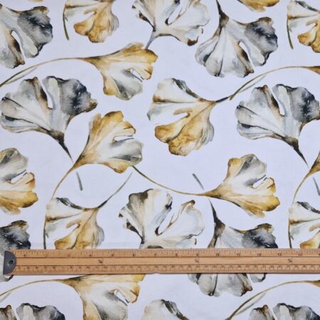 Golden Ginko Cotton Canvas - Image 3
