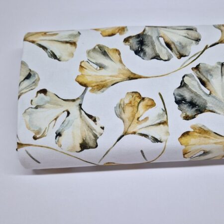 Golden Ginko Cotton Canvas