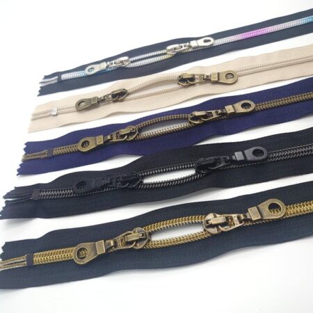 Two Way Closed End Metal Zips - Image 5
