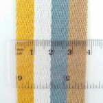 Stripe Mustard Grey 38mm Webbing