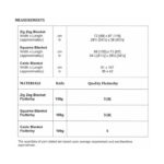 Blankets Pattern JB879