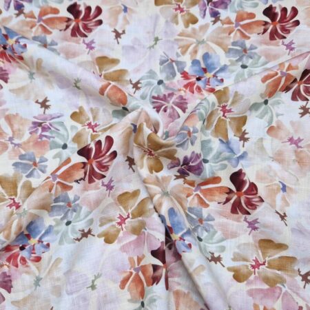 Gelato Blooms Linen Viscose - Image 3