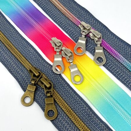 Two Way Closed End Metal Zips - Image 3