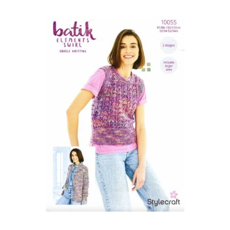 Stylecraft Cardigan & Tank Top Pattern 10055