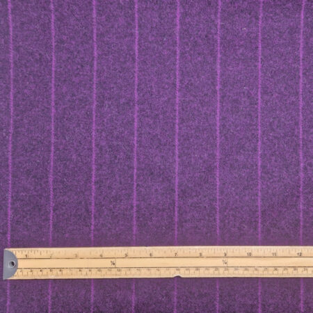 Chelsea Purple Stripe Wool Fabric - Image 2