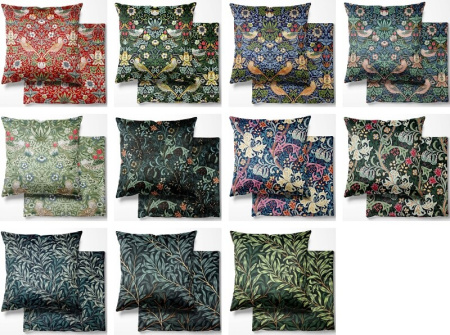 William Morris Velvet Cushion Covers