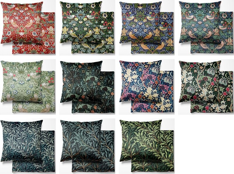 William Morris Velvet Cushion Covers