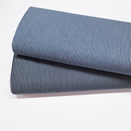 Pinstripe Cotton Denim