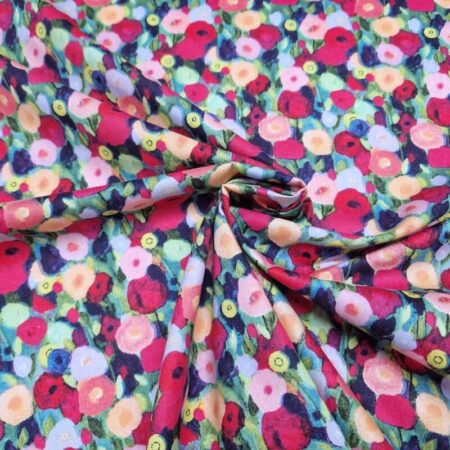 Impressionist Flowers 100% Cotton - Image 3