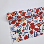 Watercolour Flowers Cotton Lawn
