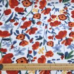 Watercolour Flowers Cotton Lawn