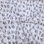 Floral Alphabet 100% Cotton