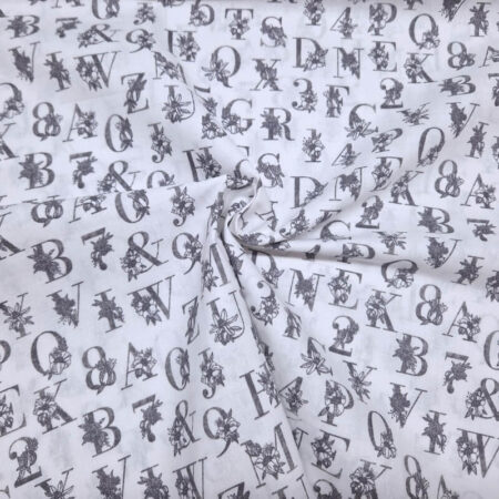 Floral Alphabet 100% Cotton - Image 2