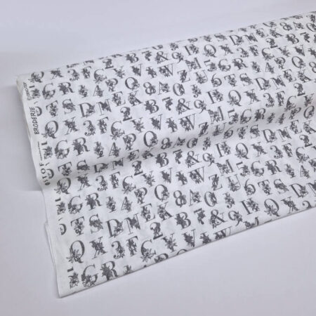 Floral Alphabet 100% Cotton