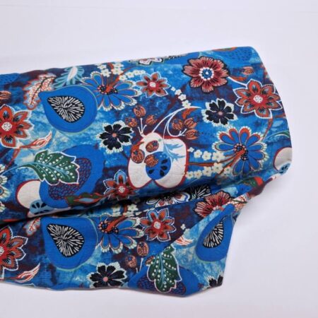 Fruit and Flowers Cotton Linen Look