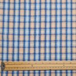 Luna Blue Cotton Seersucker Check