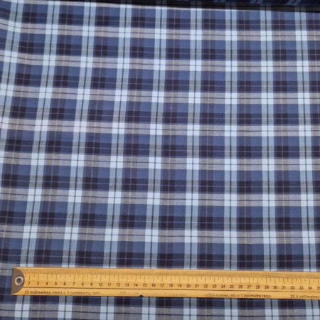 Blue Plaid 100% Cotton - Image 2