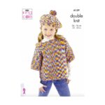 King Cole Overtop, Cardigan & Beret Pattern 6139