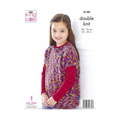 King Cole Cardigan and Tabard Pattern 6140 - Image 2