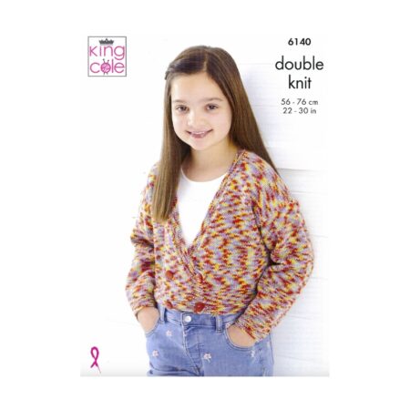 King Cole Cardigan and Tabard Pattern 6140