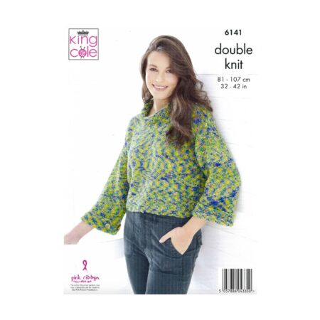 King Cole Cardigan and Sweater Pattern 6141 - Image 2