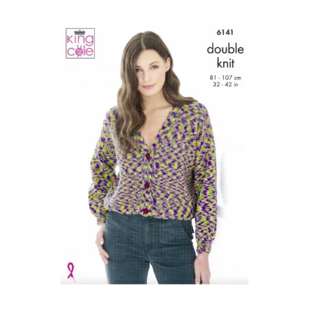 King Cole Cardigan and Sweater Pattern 6141