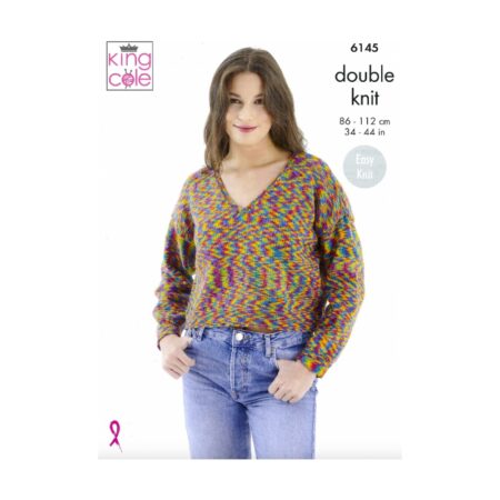 King Cole Sweater and Cardigan Pattern 6145