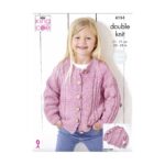 King Cole Sweater and Cardigan Pattern 6154