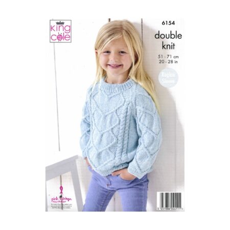 King Cole Sweater and Cardigan Pattern 6154 - Image 2