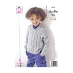 King Cole Sweater and Slip Over Pattern 6155