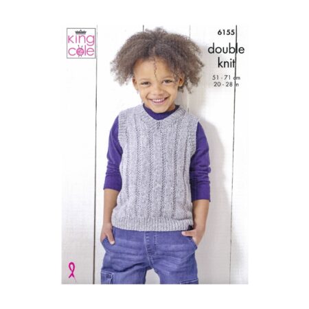 King Cole Sweater and Slip Over Pattern 6155