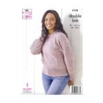 King Cole Sweater and Cardigan Pattern 6158