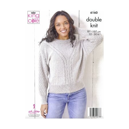 King Cole Sweater and Cardigan Pattern 6160 - Image 2