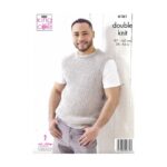 King Cole Men's Sweater and Slipover Pattern 6161