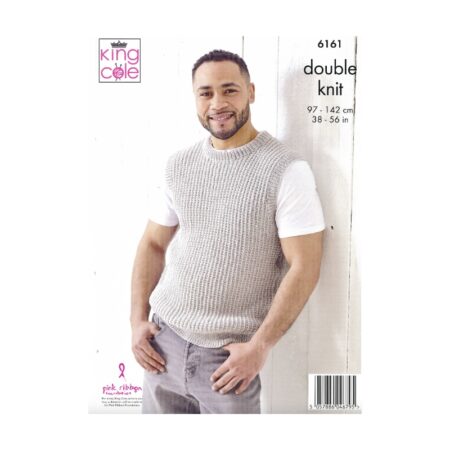 King Cole Men's Sweater and Slipover Pattern 6161 - Image 2