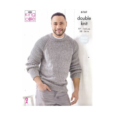King Cole Men's Sweater and Slipover Pattern 6161