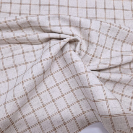 Cotton Linen check - Image 5