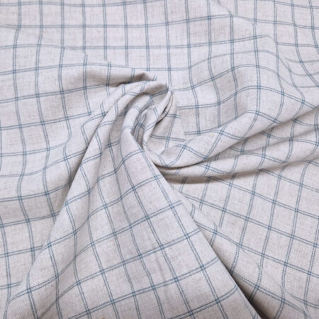 Cotton Linen check - Image 3