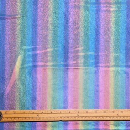 Rainbow Stripe Polyester Stretch - Image 2