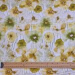 Golden Green Poppies Viscose