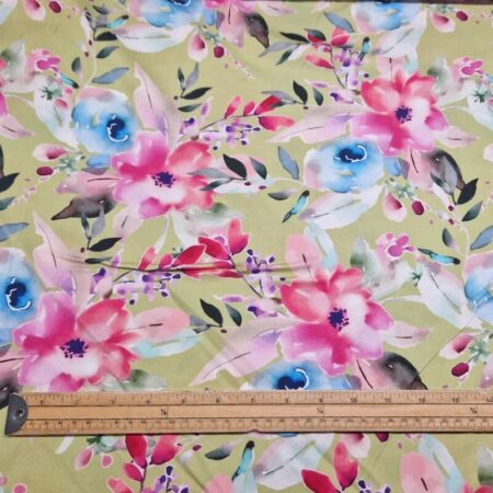Watercolour Bouquet Viscose - Image 3