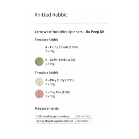 West Yorkshire Pattern Bo Bunny Rabbit - Image 2