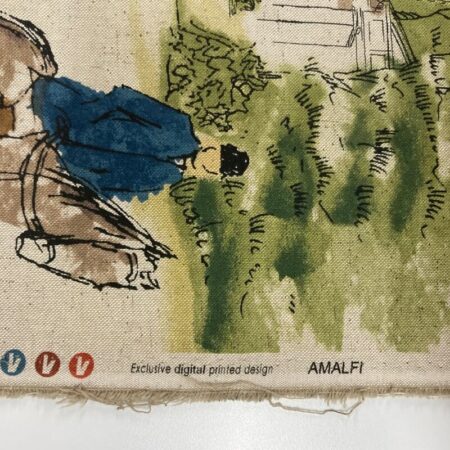 Hunting Scene on Natural Linen Look - Image 5