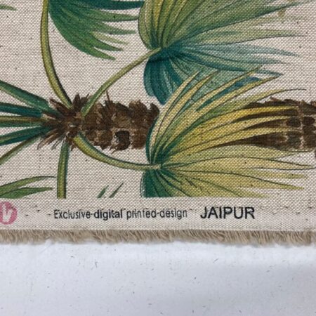 Jaipur Elephant on Natural Linen Look - Image 5