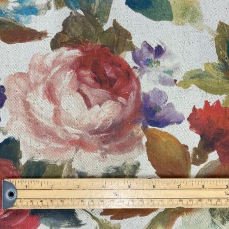 Spring Roses on Natural Linen Look - Image 7