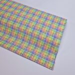 Rainbow Grid Check Cotton